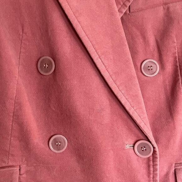 Isabel Marant Alsey Blazer Powder Pink Velvet Jacket Size Small Oversized - Picture 12 of 16